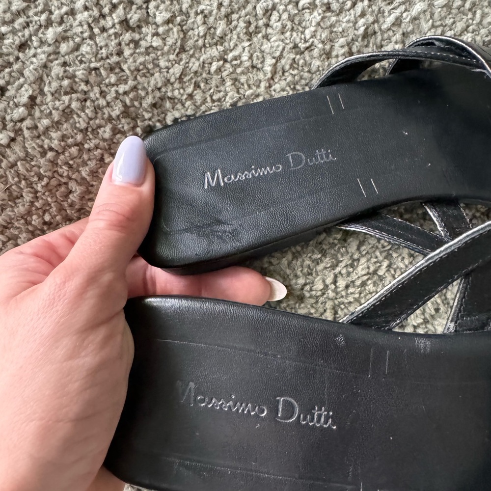 Massimo Dutti Leather Sandals View 2